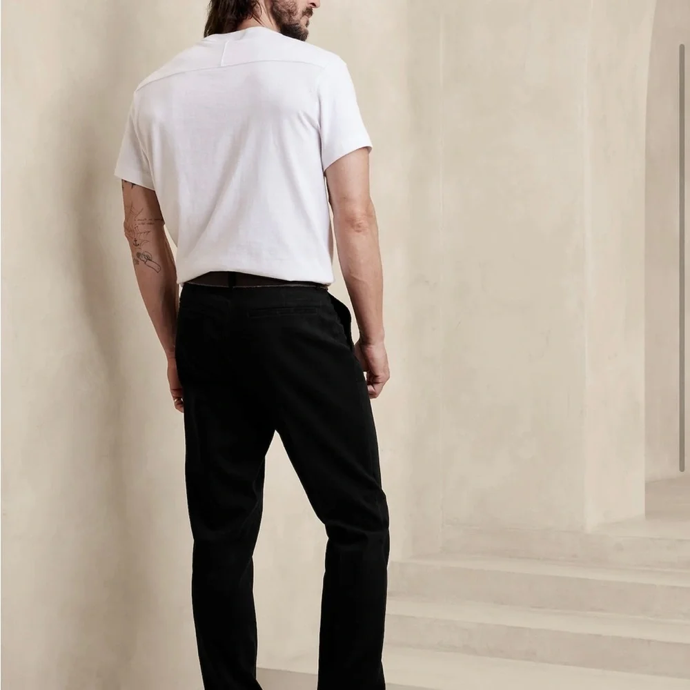 Banana republic men’s non-iron tailored‎ fit pants, size 33/30 black